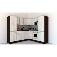 Bucatarie de Colt GENA NEW 11 DR. 210-230, Cu Corp de Cuptor, Wenge / Decor K010